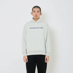 Men Printed Oversized Hoodie - Light Green - SM2404077B