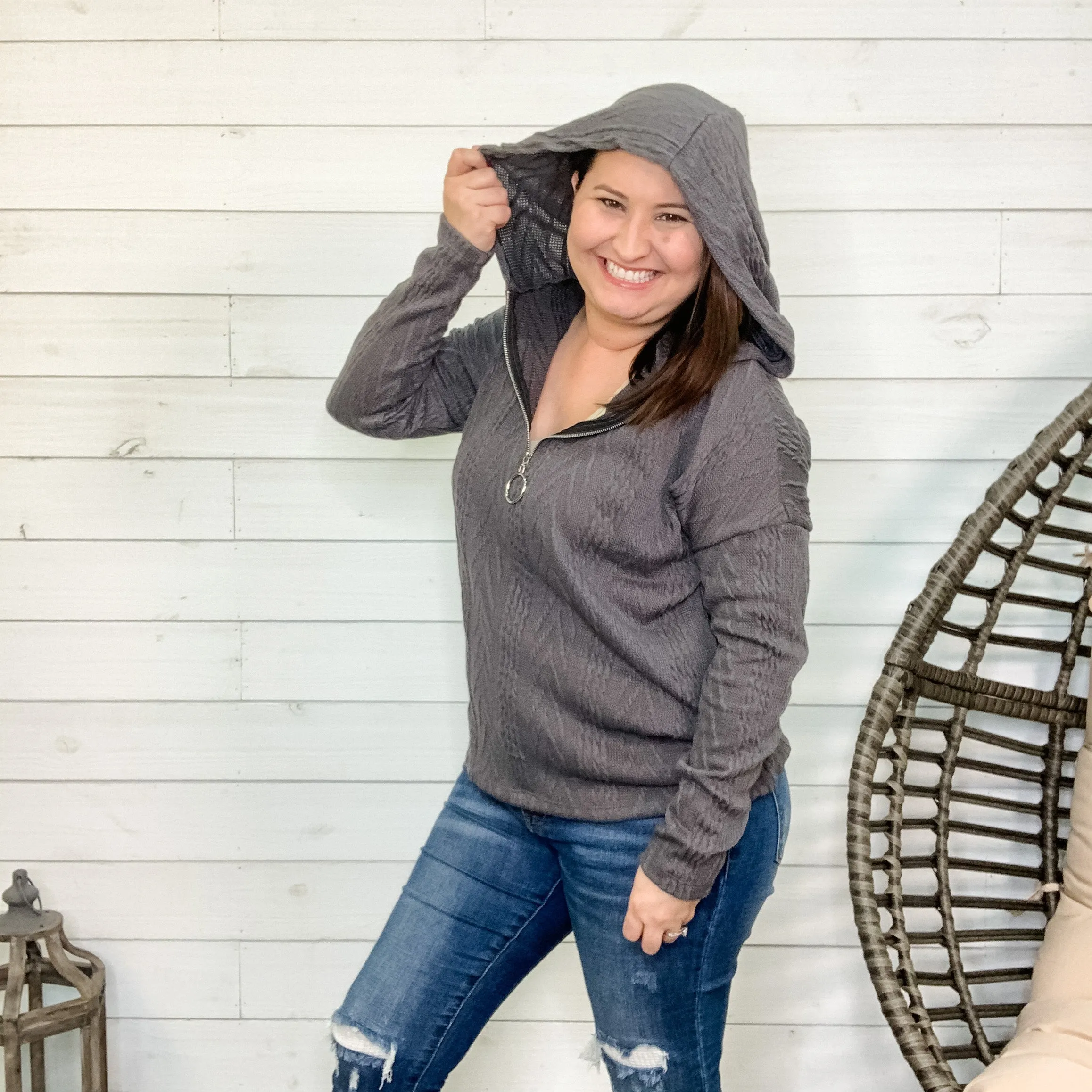 "Laguna" Half Zip Sweater Hoodie